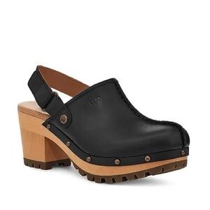 UGG Black and Tan Mules